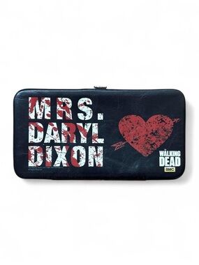 Official The Walking Dead Mrs Daryl Dixon Hinged Wallet Black Leatherette 2013 A